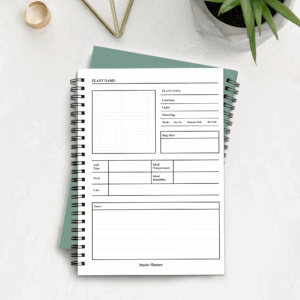 A5 House Plant Notebook - Soft Cover with Wire Bound Binding
