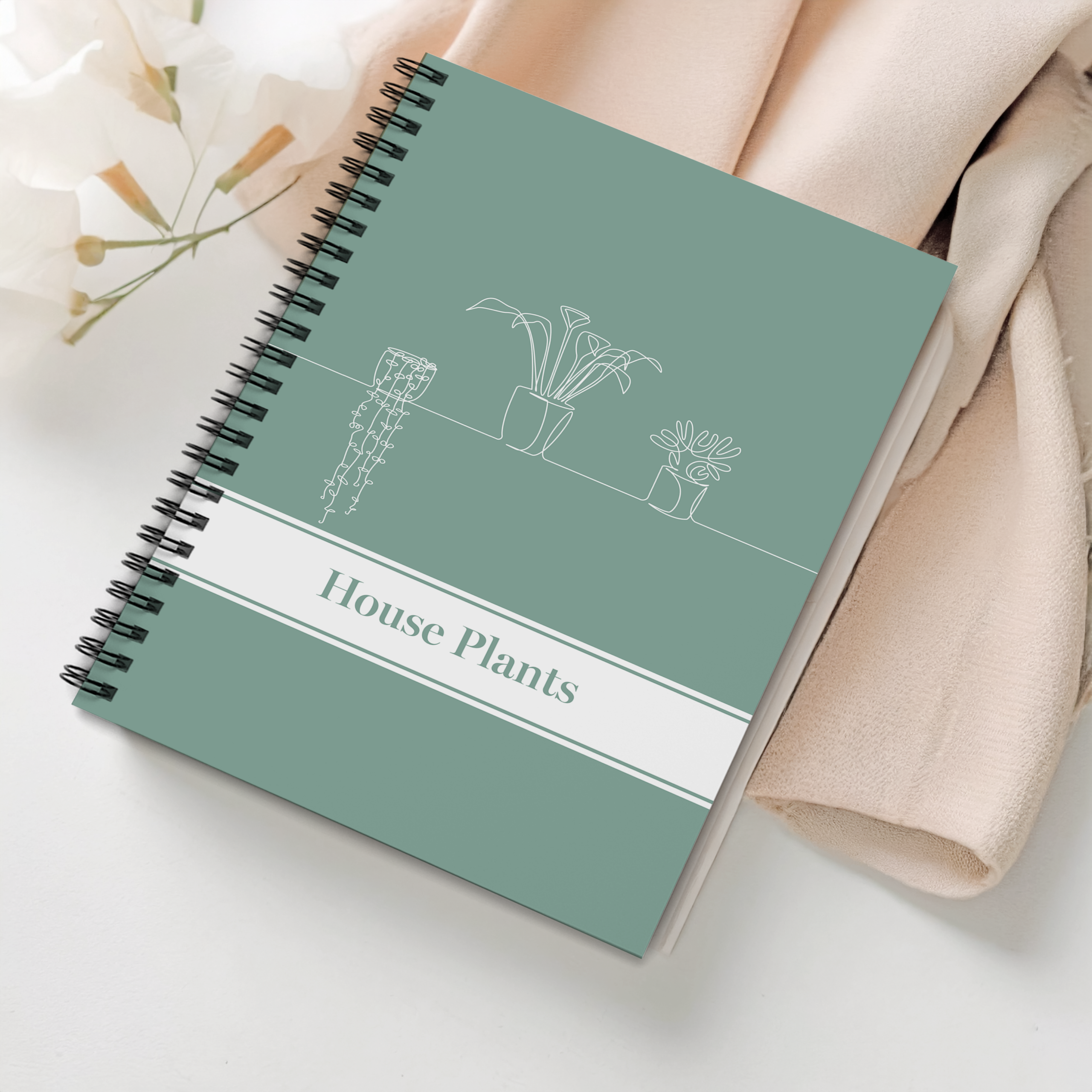 Image of House plant care notebook