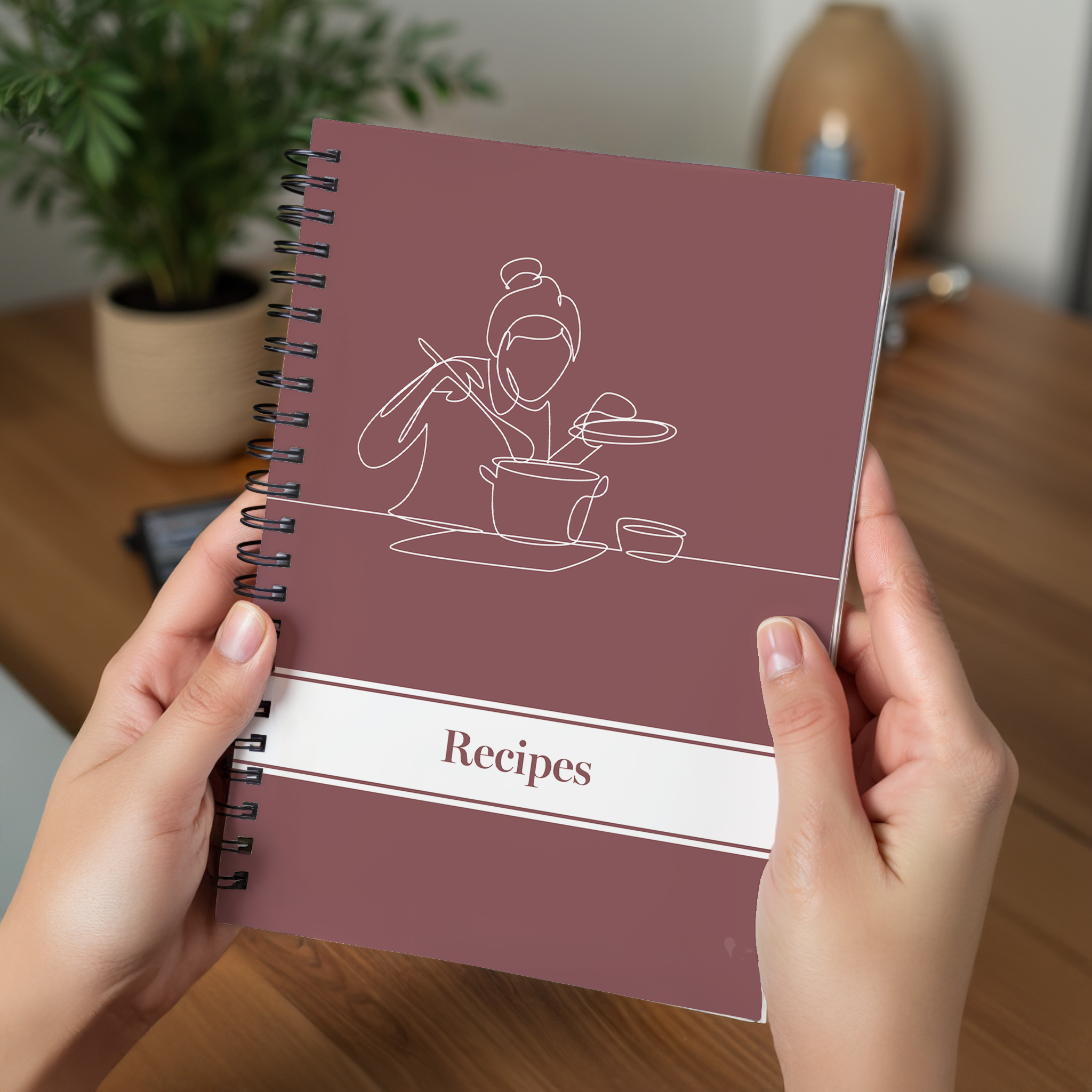 Image of a recipe notebook